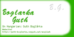 boglarka guth business card